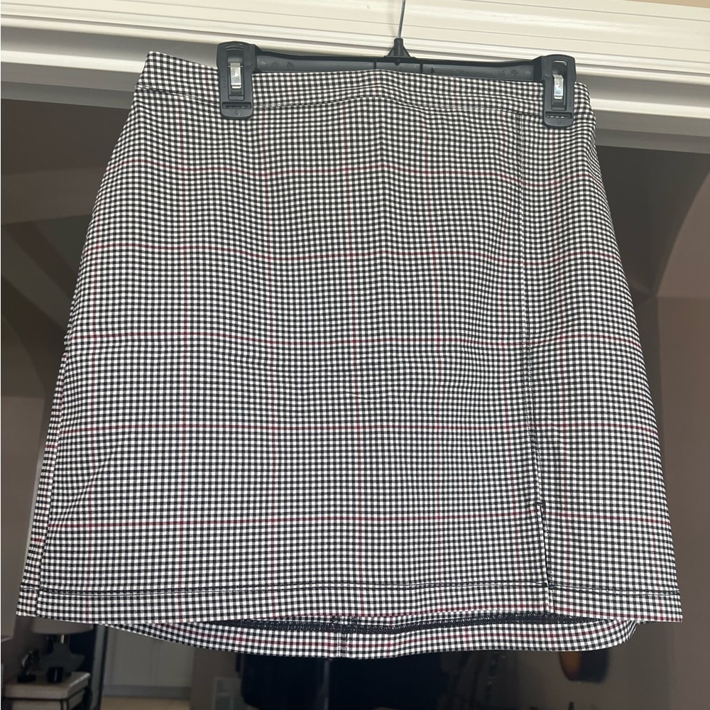 Hollister grey check mini skirt. Size large #hollister #miniskirt